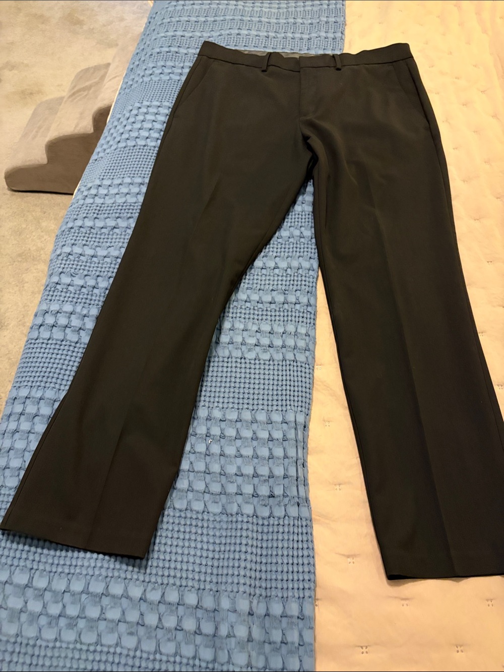 Kenneth Cole Reaction Men's Black Dress Pants - Straight Leg
